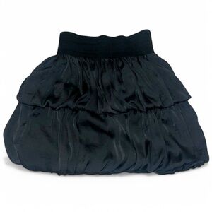 Vintage MadRag Black Bubble Ruffle Skirt